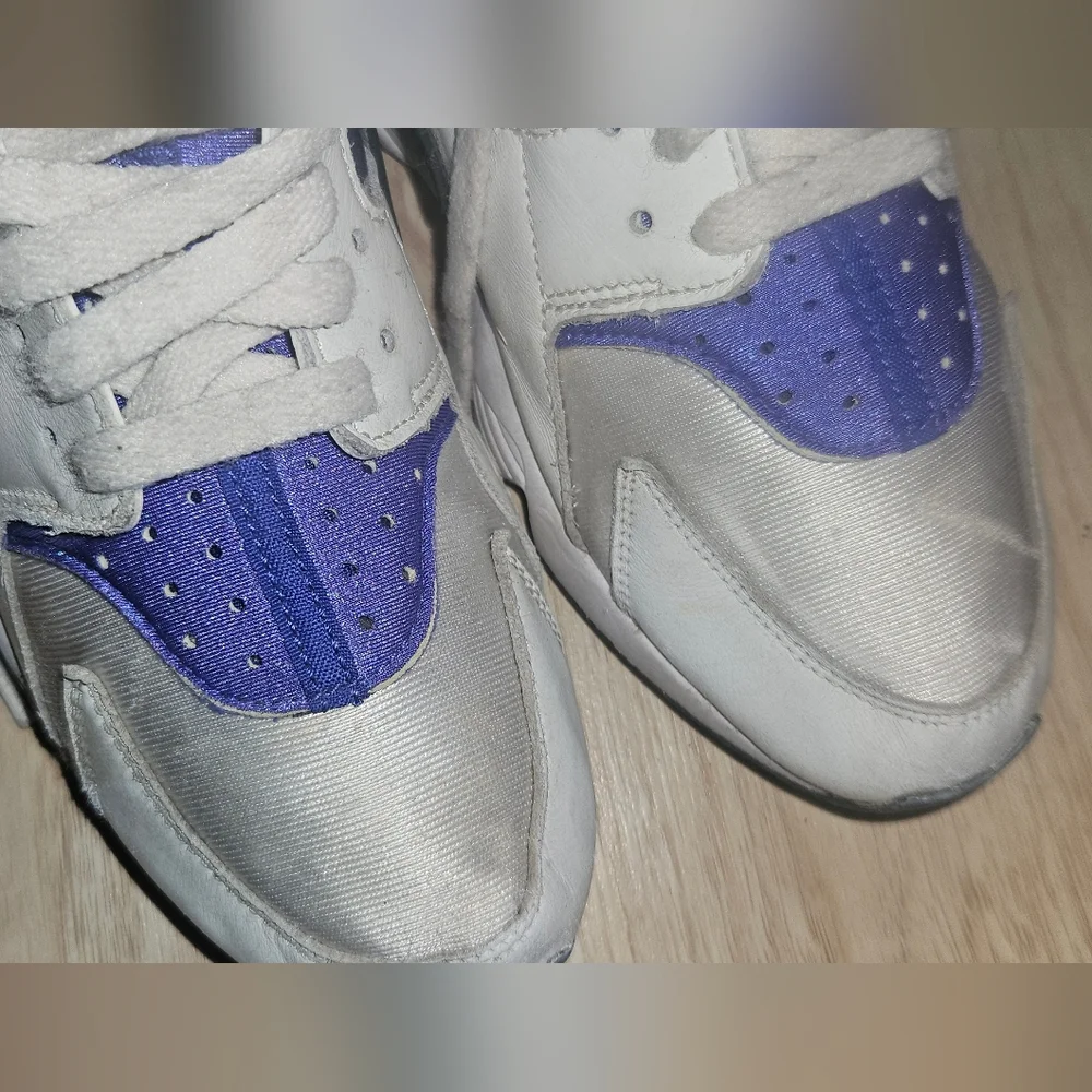 Nike Air Huarache Sneakers Purple White Trainers Women's Size 9 Shoes - Picture 6 of 16